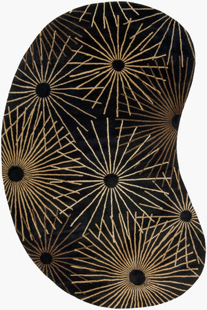 Livabliss Forum Hand Tufted Wool Area Rug for Large Living Dining Rooms Modern Artisan Style Black, Dark Bro 6' x 9' Specialty FM7090-69KDNY