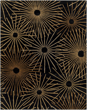 Livabliss Forum Hand Tufted Wool Area Rug for Large Living Dining Rooms Modern Artisan Style Black, Dark Bro 7'6" x 9'6" FM7090-7696