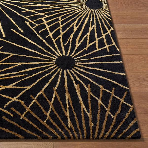 Livabliss Forum Hand Tufted Wool Area Rug for Large Living Dining Rooms Modern Artisan Style Black, Dark Bro 9'9" x 9'9" Square FM7090-99SQ