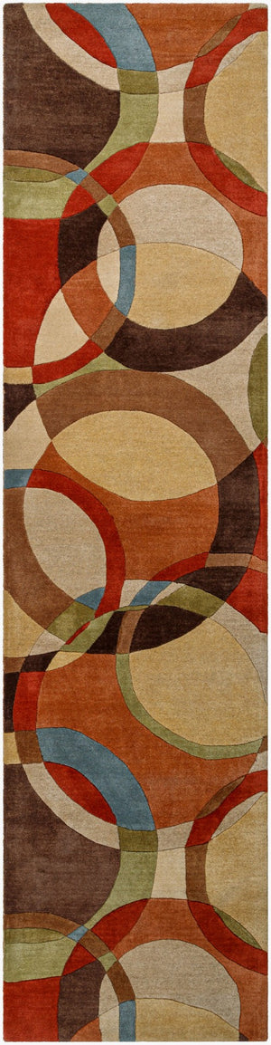 Livabliss Forum Hand Tufted Wool Area Rug with High Low Pile Texture for Living Dining Rooms Dark Brown, Bur 3' x 12' FM7108-312