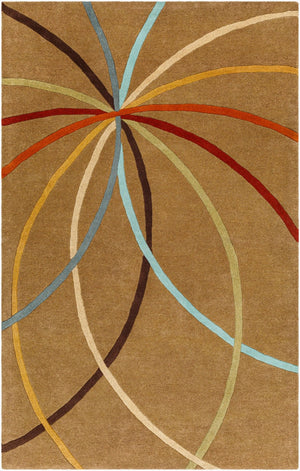 Livabliss Forum Hand Tufted Wool Area Rug with High Low Texture for Large Living Dining Rooms Mustard, Dark B 9' x 12' FM7140-912