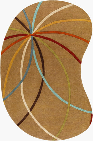 Livabliss Forum Hand Tufted Wool Area Rug with High Low Texture for Large Living Dining Rooms Mustard, Dark B 8' x 10' FM7140-810KDNY