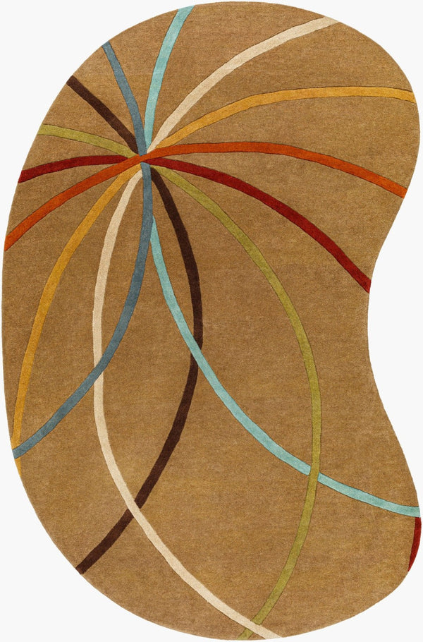 Livabliss Forum Hand Tufted Wool Area Rug with High Low Texture for Large Living Dining Rooms Mustard, Dark B 8' x 10' FM7140-810KDNY