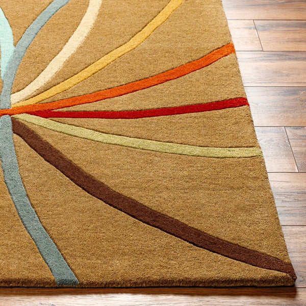 Livabliss Forum Hand Tufted Wool Area Rug with High Low Texture for Large Living Dining Rooms Mustard, Dark B 9' x 12' FM7140-912
