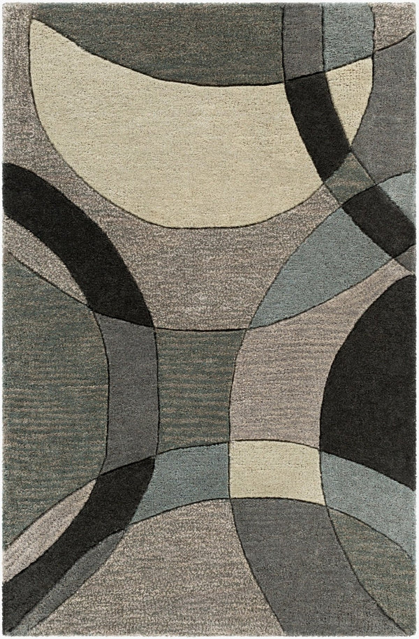 Livabliss Forum Hand Tufted Wool Area Rug with High Low Pile for Large Living Rooms Taupe, Deep Tea 2' x 3' FM7193-23