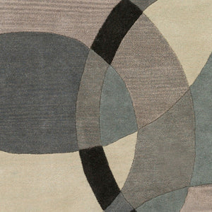 Livabliss Forum Hand Tufted Wool Area Rug with High Low Pile for Large Living Rooms Taupe, Deep Tea 6' x 6' Round FM7193-6RD