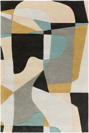 Livabliss Forum Hand Tufted Wool Area Rug with High Low Texture for Modern Living Spaces Olive, Dusty Sa 4' x 6' FM7194-46