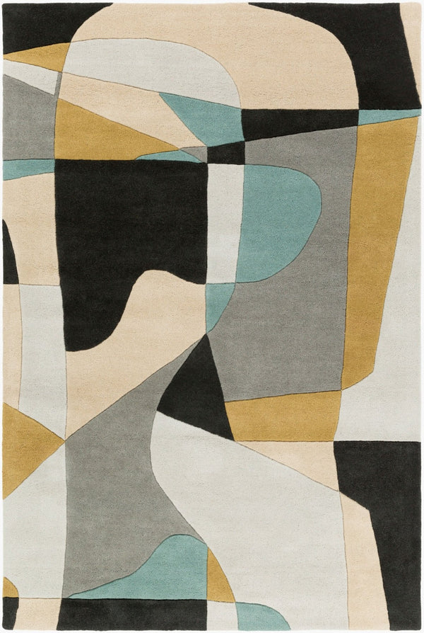 Livabliss Forum Hand Tufted Wool Area Rug with High Low Texture for Modern Living Spaces Olive, Dusty Sa 4' x 6' FM7194-46
