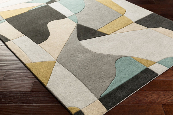 Livabliss Forum Hand Tufted Wool Area Rug with High Low Texture for Modern Living Spaces Olive, Dusty Sa 8' x 10' FM7194-810KDNY
