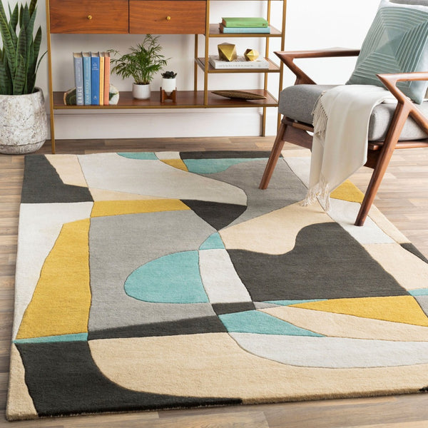 Livabliss Forum Hand Tufted Wool Area Rug with High Low Texture for Modern Living Spaces Olive, Dusty Sa 8' x 10' FM7194-810KDNY