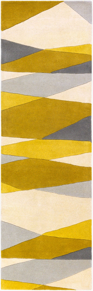 Livabliss Forum Hand Tufted Wool Area Rug with High Low Pile Texture for Living Room Ivory, Tan 3' x 12' FM7203-312