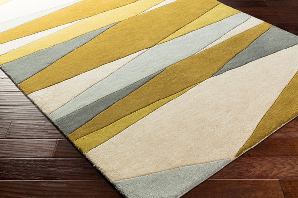 Livabliss Forum Hand Tufted Wool Area Rug with High Low Pile Texture for Living Room Ivory, Tan 9' x 12' FM7203-912