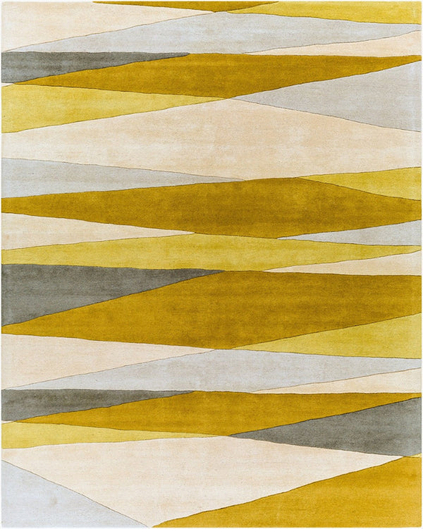 Livabliss Forum Hand Tufted Wool Area Rug with High Low Pile Texture for Living Room Ivory, Tan 7'6" x 9'6" FM7203-7696