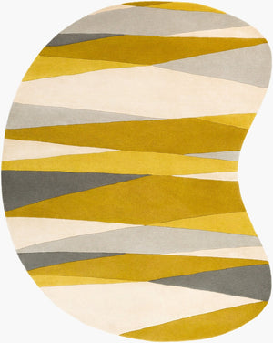 Livabliss Forum Hand Tufted Wool Area Rug with High Low Pile Texture for Living Room Ivory, Tan 8' x 10' FM7203-810KDNY