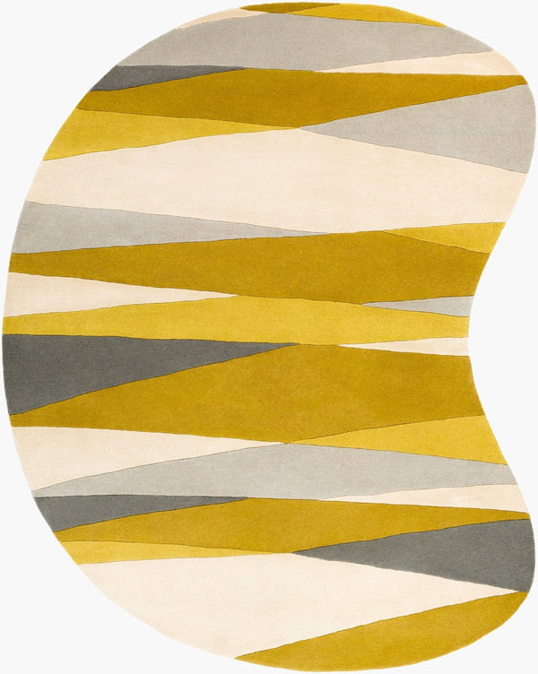 Livabliss Forum Hand Tufted Wool Area Rug with High Low Pile Texture for Living Room Ivory, Tan 8' x 10' FM7203-810KDNY