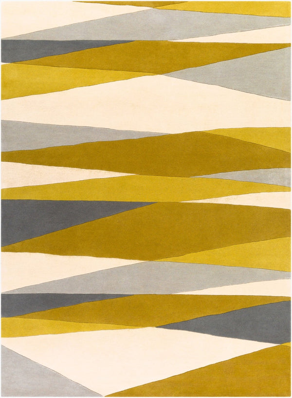 Livabliss Forum Hand Tufted Wool Area Rug with High Low Pile Texture for Living Room Ivory, Tan 8' x 11' FM7203-811
