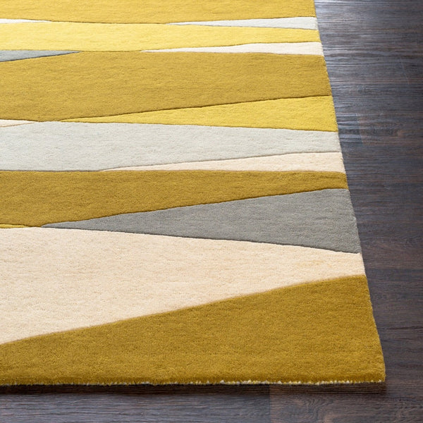 Livabliss Forum Hand Tufted Wool Area Rug with High Low Pile Texture for Living Room Ivory, Tan 9' x 12' FM7203-912