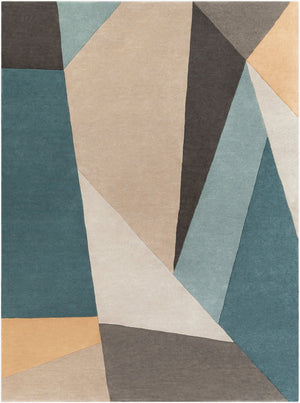Livabliss Forum Hand Tufted Wool Area Rug Geometric Pattern for Living Room or Dining Space Dusty Sage, Sag 8' x 11' FM7223-811