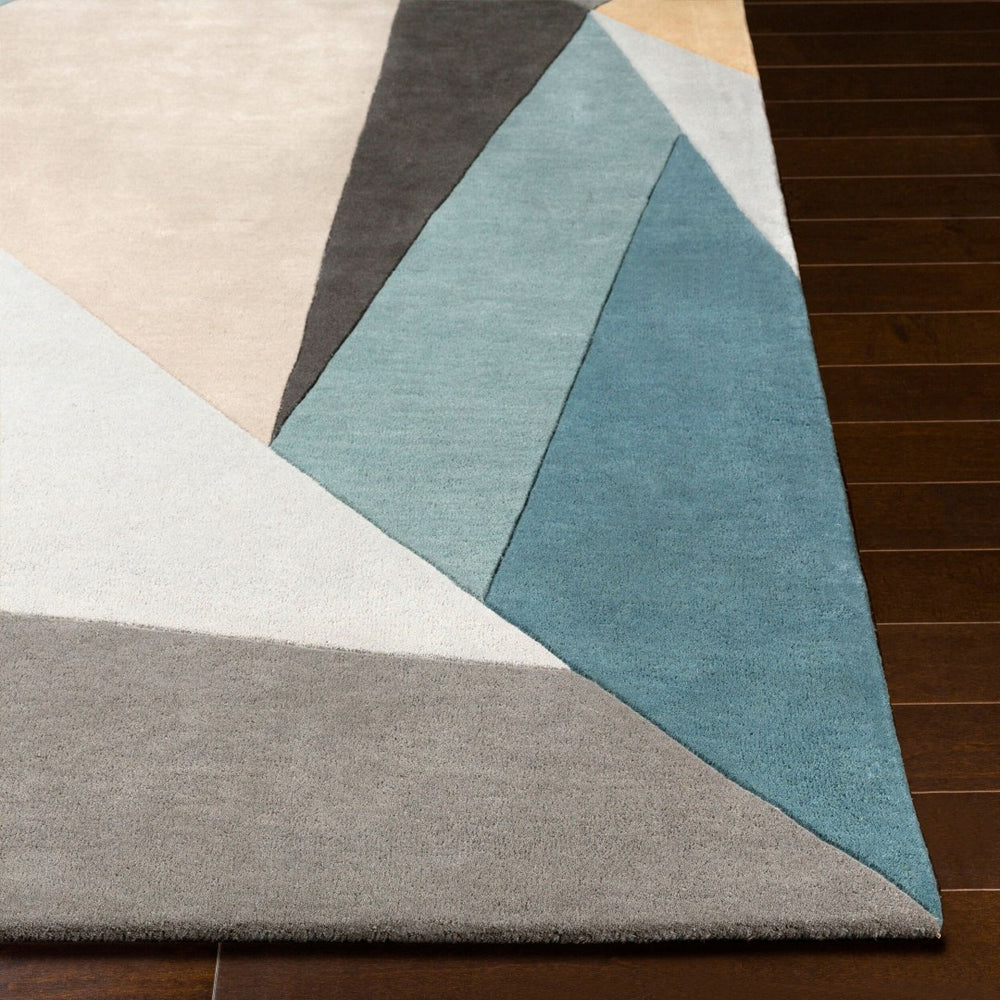 Livabliss Forum Hand Tufted Wool Area Rug Geometric Pattern for Living Room or Dining Space Dusty Sage, Sag 9' x 12' FM7223-912