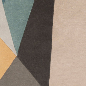 Livabliss Forum Hand Tufted Wool Area Rug Geometric Pattern for Living Room or Dining Space Dusty Sage, Sag 7'6" x 9'6" FM7223-7696