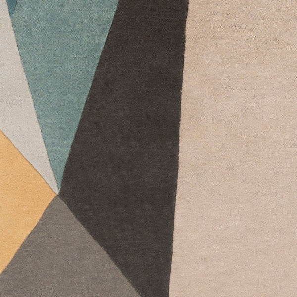 Livabliss Forum Hand Tufted Wool Area Rug Geometric Pattern for Living Room or Dining Space Dusty Sage, Sag 7'6" x 9'6" FM7223-7696
