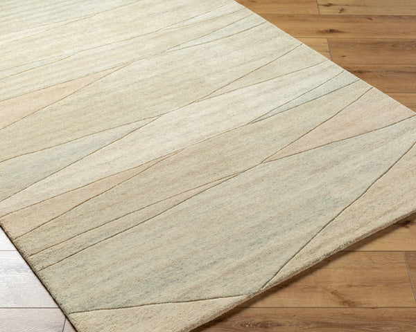 Livabliss Forum Hand Tufted Wool Area Rug High Low Pile Textured Living Room Floor Accent Ivory, Sandston 10' x 14' FM7237-1014