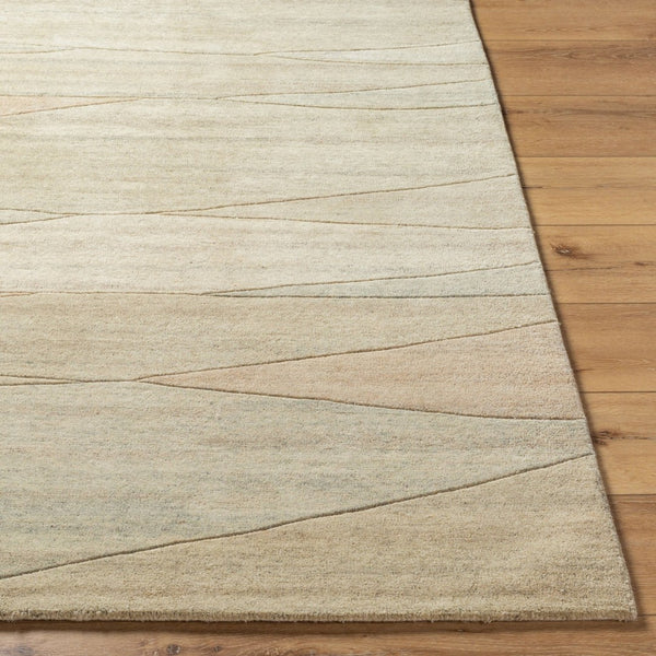 Livabliss Forum Hand Tufted Wool Area Rug High Low Pile Textured Living Room Floor Accent Ivory, Sandston 10' x 14' FM7237-1014