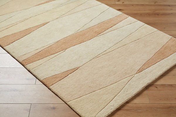 Livabliss Forum Hand Tufted Wool Area Rug High Low Pile Texture for Large Living Spaces Beige, Sandston 2' x 3' FM7239-23
