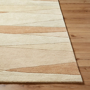 Livabliss Forum Hand Tufted Wool Area Rug High Low Pile Texture for Large Living Spaces Beige, Sandston 2' x 3' FM7239-23