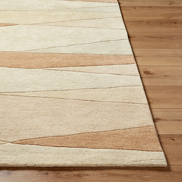 Livabliss Forum Hand Tufted Wool Area Rug High Low Pile Texture for Large Living Spaces Beige, Sandston 2' x 3' FM7239-23