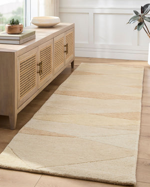 Livabliss Forum Hand Tufted Wool Accent Rug with High Low Pile Texture for Entryway or Bedside Beige, Sandston 2' x 3' FM7240-23