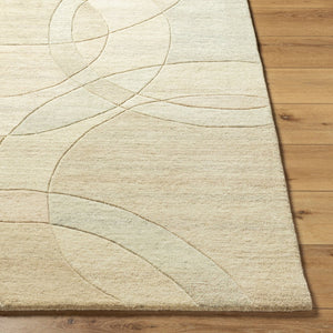 Livabliss Forum Hand Tufted Wool Accent Rug High Low Pile Artisan Crafted for Entryways Beige, Sandston 2' x 3' FM7241-23
