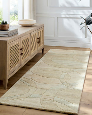 Livabliss Forum Hand Tufted Wool Accent Rug High Low Pile Artisan Crafted for Entryways Beige, Sandston 2' x 3' FM7241-23