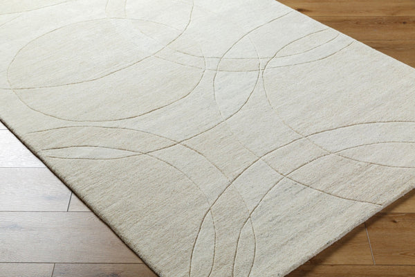 Livabliss Forum Hand Tufted Wool Area Rug Textured High Low Pile for Living Dining Spaces Ivory, Cream 2'6" x 8' FM7242-268