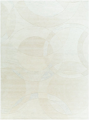 Livabliss Forum Hand Tufted Wool Area Rug Textured High Low Pile for Living Dining Spaces Ivory, Cream 8' x 11' FM7242-811