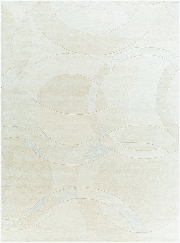 Livabliss Forum Hand Tufted Wool Area Rug Textured High Low Pile for Living Dining Spaces Ivory, Cream 8' x 11' FM7242-811