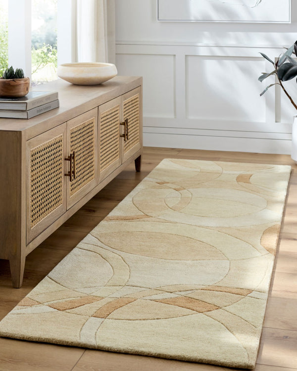 Livabliss Forum Hand Tufted Wool Area Rug with High Low Pile for Large Living Spaces Beige, Sand 8' x 11' FM7243-811