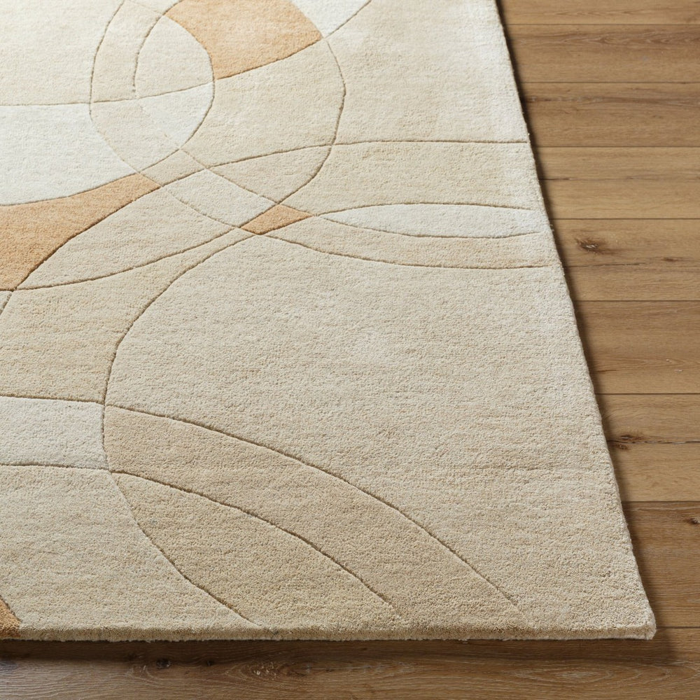 Livabliss Forum Hand Tufted Wool Area Rug with High Low Pile Texture for Large Living Rooms Beige, Sandston 5' x 8' FM7244-58