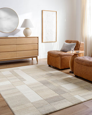 Livabliss Forum Hand Tufted Wool Area Rug with Medium Pile for Entryway or Bathroom Accent FM7246-23