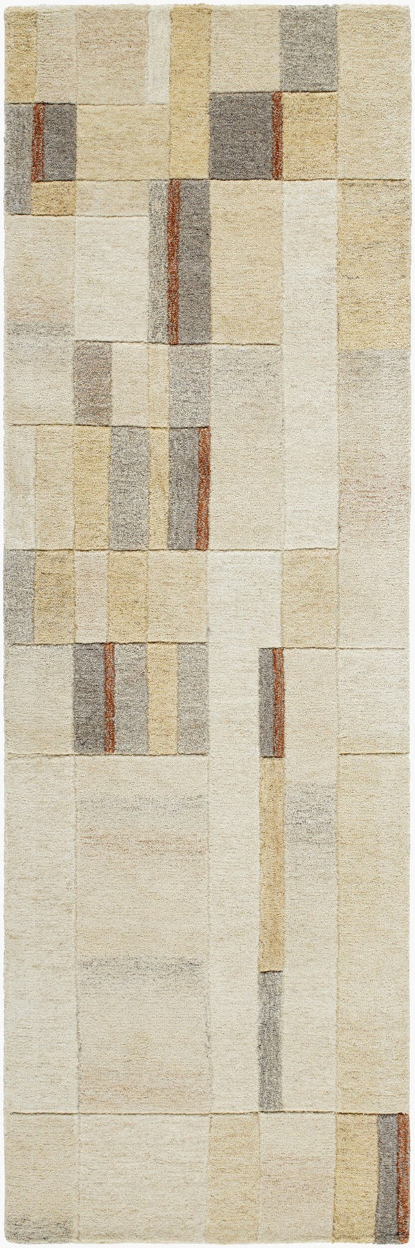 Livabliss Forum Hand Tufted Wool Area Rug Artisan Crafted for Living and Dining Room Spaces Ivory, Beige 2'6" x 8' FM7247-268