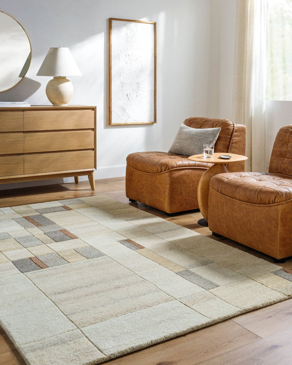 Livabliss Forum Hand Tufted Wool Area Rug Artisan Crafted for Living and Dining Room Spaces Ivory, Beige 2'6" x 8' FM7247-268
