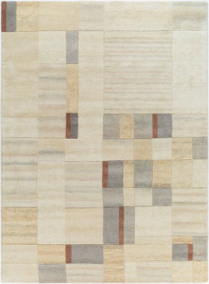 Livabliss Forum Hand Tufted Wool Area Rug Artisan Crafted for Living and Dining Room Spaces Ivory, Beige 8' x 11' FM7247-811