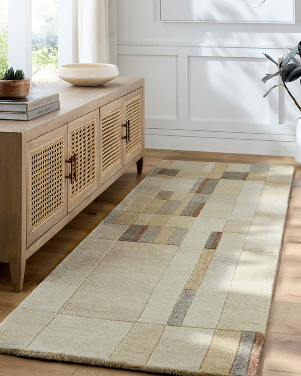 Livabliss Forum Hand Tufted Wool Area Rug Artisan Crafted for Living and Dining Room Spaces Ivory, Beige 9' x 12' FM7247-912