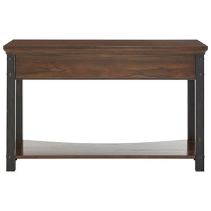 Homelegance By Top-Line Beniz Wood Finish Sofa Table Brown Wood