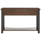 Homelegance By Top-Line Beniz Wood Finish Sofa Table Brown Wood