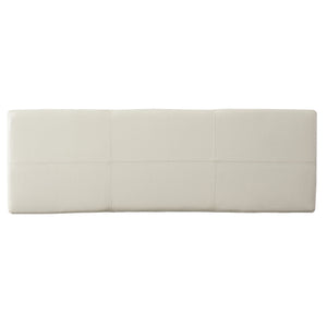 English Elm Glouster Bench Style Pu Leather Storage Ottoman with Soft Close Lid for Bedroom Ivory 57742.00IVY