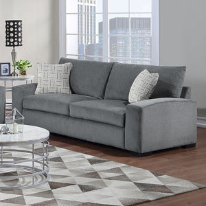 Porter Designs Clayton Modern Upholstered Sofa Collection - Chic Style For Elegant Living Spaces Gray Fabric 01-207-01-4345