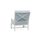 Bristol Club Chair Canvas Flax in Canvas Skyline w/ Self Welt SW501-21-14091 Sunset West