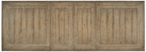Hooker Furniture Castella Grand Rectangle Dining Table With Antique Slate Finish, Carved Trestle Base & 2 Leaves 5878-75207-80