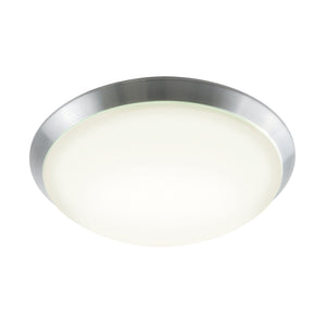 Luna 12'' Wide Integrated LED Flush Mount - Small Brushed Aluminum with Polycarbonate Diffuser FML500-10-98 Elk Lighting